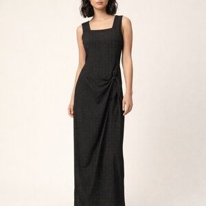 Laura black/white polkadot maxi dress women's 4 sleeveless summer wedding guest